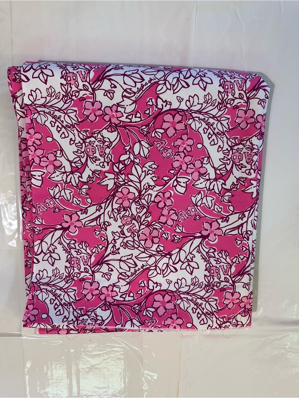 Lilly Pulitzer Sorority Print Fabric, Alpha Phi
